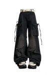 Must gooti Y2k 90ndate kottis teksap&uuml;ksid Naised Star Harajuku Vintage Chic Denim p&uuml;ksid Naiste Korea moe esteetiline 2000. aastate teksap&uuml;ksid 2024 uus S must