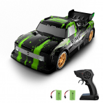 Kaugjuhtimispult Drift Car Remote Control Spray Car 1/16 Remote Control Car 2,4 GHz kaugjuhtimispult 2 battery roheline