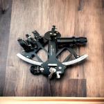 Sextant Must Messing Tahke Tamaya Merenduslik Navigatsioonimessing T&ouml;&ouml;tav Antiikne Mereline Must gray