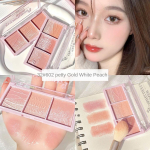 Three color blush eyeshadow tray Contouring One plate highlight brightening Natural long-lasting makeup waterproof sweat resistant student cosmetics 1#