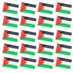 10/20/50/100 tk Palestiina minilipud varrastega, k&auml;eshoitavad v&auml;ikesed Palestiina pulgalipud Miniatuursed k&auml;tega lehvitavad lipud 20PCS