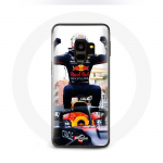&Uuml;mbris Samsung Galaxy S9 Plus vormel 1 Verstappen F1 Racing Driveri jaoks, must punane ja kollane
