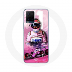 Coque pour Vivo Y21s 2021 / Y21 2021 Formule 1 Sergio P&eacute;rez Pilote de F1 Rose