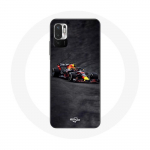 &Uuml;mbris Xiaomi Redmi Note 10 5G Formula 1 Max Verstappen F1 jaoks must punane ja kollane