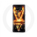 &Uuml;mbris Samsung Galaxy S8 Vikings Series 6. hooaja logo V Sword of Fire mustal taustal