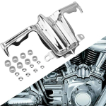 Harley Twin Cam 00-17 Touring Electra Glide Dyna Fat Bob Breakout jaoks m&otilde;eldud Chrome'i kraani-/t&otilde;steploki aktsent trimmikate gray