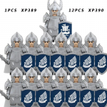 13tk/komplekt Keskaegsete r&uuml;&uuml;tlite r&uuml;hma s&otilde;jav&auml;es&otilde;durite kuju ehitusplokk, harivad m&auml;nguasjad lastele KT1073