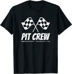 Naljakas Race Track Pit Crew Racing Mechanic Car Party Unisex T-s&auml;rk S