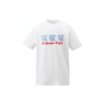 Onitsuka Tiger Alphabet Print Round Neck Pullover Short Sleeve T-Shirt Unisex Tops White 2183B154-100 L white