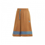 Adidas Originaalid Adicolor 70s Vintage logo Prinditud n&ouml;&ouml;r keskmise k&otilde;rgusega l&uuml;hikesed p&uuml;ksid Meeste l&uuml;hikesed p&uuml;ksid k&otilde;rbepruun IK7859 XS