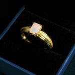 925 Steriilne h&otilde;bedane pasjanss, opaals&otilde;rmus looduslik etioopia v&auml;&auml;riskivid peened ehted naistele naisele ema kingitus us ring size 6#