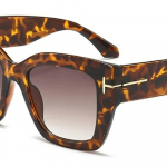 Br&auml;ndi kandilised p&auml;ikeseprillid naiste moetrendid Luksuslikud disainerid kassisilmad Suured p&auml;ikeseprillid naiste gradientprillid Oculos Leopard Tea