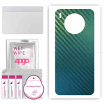 apgo Protective Skin Sticker for the back compatible with Honor 50 LITE, Wrap Film, Foil, Vinyl - Pattern Carbon Chameleon CAKA1