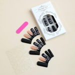 24tk/komplekt Kantavad k&uuml;&uuml;nepadjad Extra Long Tube Black Tube Love Printed Diamante Matte Glitter k&uuml;&uuml;nepadjad None