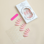 Nail Art Piece Lihtne INS Style Roosa Plating Kandke k&uuml;&uuml;nte metallist tekstuur v&otilde;ltsk&uuml;&uuml;ned None