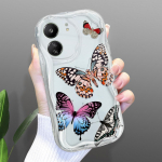 Armas koomiksimustriga kreemja tekstuuriga korpus, lainelise servaga pehme silikoonkaanega telefoni&uuml;mbris Xiaomi Redmi jaoks Redmi 10 valge