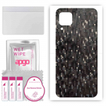 apgo Protective Skin Sticker for the back compatible with Huawei nova 6 SE, Wrap Film, Foil, Vinyl - Pattern Carbon Black Pixel