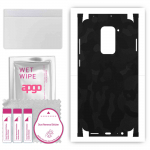 apgo Protective Skin Sticker for the back+sides compatible with Xiaomi Redmi Note 9, Full Wrap Film, Foil, Vinyl - Pattern Black Camo