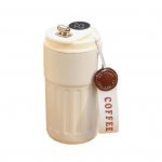 450 ml termotassi nutikas isoleeritud tass lekkekindla kaane ja temperatuurin&auml;idikuga kodukontori v&auml;litingimustes valge