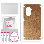 apgo Protective Skin Sticker for the back+sides compatible with Huawei Nova 10 SE, Full Wrap Film, Foil, Vinyl - Pattern Rusty Copper