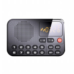 T2 Kaart V&auml;ike Heli Kuulamise Masin Eakate Raadio MP3 Muusikapleier must