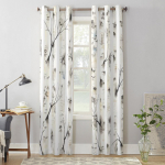 Kasepuud Oksad Akvarell aknakardinad elutuppa Luksuslik magamistoa sisekujundus eesriided K&ouml;&ouml;gi akende hooldused Kardinad 135W x 60H(cm) x1