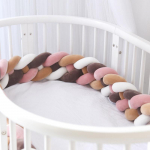 4-haruline pehme s&otilde;lme padi dekoratiivne beebi voodipesu, p&otilde;imitud v&otilde;revoodi, kokkup&otilde;rkevastane kaitseraua padi Four strands of 2.2M