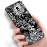 Anime Berserk Guts silikoonist telefoni&uuml;mbris Xiaomi Redmi Note 11 10 9 8 Pro 11T 10T 10S 9S 8T 9 9A 9C 9T must kaanega Coque Funda jaoks Redmi 8