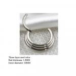 1tk Kirurgilisest terasest ninar&otilde;ngas augustamine nina k&uuml;&uuml;nte augustamine k&otilde;hre klikija k&otilde;hre ninar&otilde;ngas vaheseina r&otilde;ngad 16G 1.2x10mm (3 layers) valge