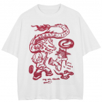 T&auml;navar&otilde;ivad Anime Graafiline T-s&auml;rk Puuvillane Unisex Tops T-s&auml;rk Suvine l&uuml;hikeste varrukatega T-s&auml;rk M valge