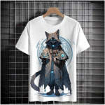 Jaapani stiilis T-s&auml;rk meestele Kassigraafikaga 3D-prindiga T-s&auml;rgid Vabaaja l&uuml;hikeste varrukatega T-s&auml;rgid Suurem&otilde;&otilde;tmelised meeste riided Topid T&auml;navar&otilde;ivad S