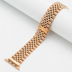 K&auml;epael Roostevabast terasest k&auml;epael Apple Watch 6 5 4 3 2 jaoks viie l&uuml;liga luksuslik metallist rihm K&auml;ev&otilde;ru iWatch 6 5 jaoks 45mm 49mm 49mm