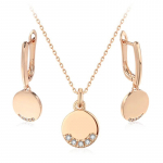 L&auml;ikivad &uuml;mmargused geomeetrilised tsirkoonist ehtekomplektid naistele Kuldsed ripatsk&otilde;rvar&otilde;ngad kaelakee igap&auml;evased peod moeehted