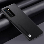 Luksuslik PU-nahast &uuml;mbris Huawei P40 Pro Plus tagakaas, matt silikoonist t&auml;iskaitsega telefoni&uuml;mbris Huawei P40 Lite 5G 4G jaoks P40 Lite 5G helelilla v&auml;rv
