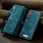 Mitmekihiline t&otilde;mblukuga rahakoti&uuml;mbris 2-&uuml;hes magnetilised eemaldatavad nahast klappkaaned koos 11 kaardipesaga iPhone'i Samsungi kogu keha kaitsega Samsung A55 sinine