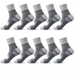 5/10 paari Meeste kesks&auml;&auml;re spordisokid Triibulised hingavad puuvillased sokid vabaaja sokid 5pairs