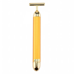 24k Gold Face Lift Bar Roller Vibration Slimming Massager Facial Stick Facial Beauty Skin Care T-kujuline vibreeriv t&ouml;&ouml;riist