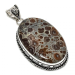 Asteroid Jasper Gemstone Handmade 925 Sterling Silver Jewelry Pendant 2.64 l8k37