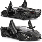 5-tolline metallist autosimulatsioon survevalu ja m&auml;nguasjas&otilde;iduk Lamborghini Sian Supercar RMZ city 1:36 sulamist mudelikingitused lastele