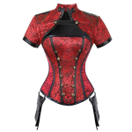 Cosplay kost&uuml;&uuml;m naiste retrostiilis punk v&ouml;&ouml; sall terasest luupalee korsett lukuga gooti v&ouml;&ouml;vest L
