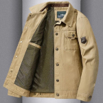 Kevadine s&uuml;gisjope Meeste Puuvillane Tuulejope Bomber Coat Military Meeste Taktika Joped Man Cargo Vabaaja jope Meeste riided XXXXXL khaki