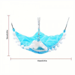 Lemmiklooma v&otilde;rkkiik hingav v&otilde;rgust hamstri n&auml;riliste puuri v&otilde;rkkiik rottidele Merisigade tarvikud V&auml;ikeste loomade kiiged m&auml;nguasjad rippvoodi sinine