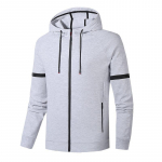 Uus kevadine s&uuml;gispuuvillane meeste jope t&otilde;mblukuga kardigan spordikapuutsiga top moodne kootud jakk L-8XL 7XL must