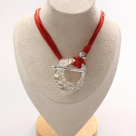 B&ouml;&ouml;mi h&otilde;bedase v&auml;rvi kahekihiline s&otilde;rmus ripats kaelakee vintage ehted m&auml;lestuskingitus