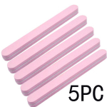 5 tk/ Pack Grit k&uuml;&uuml;neviilid Pestavad kahepoolsed smirgelplaadist k&uuml;&uuml;nepuhverviilid Salongi manik&uuml;&uuml;ri t&ouml;&ouml;riistad 5PC roosa