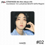 Stray Kidsi 9. minialbum ATE Soundwave 1. Lucky Draw fotokaart Polaroid Han Magnet #2