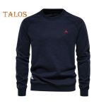 S&uuml;gis Talv Meeste &Uuml;laosa O-kaelus Vaba L&otilde;ikega &Uuml;hev&auml;rviline Elastsete Mansettidega Pullover Keskmise Pikkusega Sportlik Igap&auml;evane Kooli Dressipluus XL tumesinine v&auml;rv