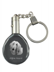Afghan Hound, Tazi - pendant with a photo of a dog, crystal key ring in a gift box, a unique gift by Art-Dog