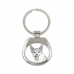 Norwegian Lundehund, Norsk Lundehund - keychain with a dog, keychain with a print, personalized pendant from the Art-Dog brand