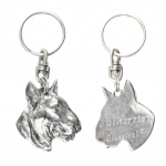 Bull Terrier, Bully III - Silver-plated dog pendant, handbag decoration, backpack pendant by Art-Dog brand